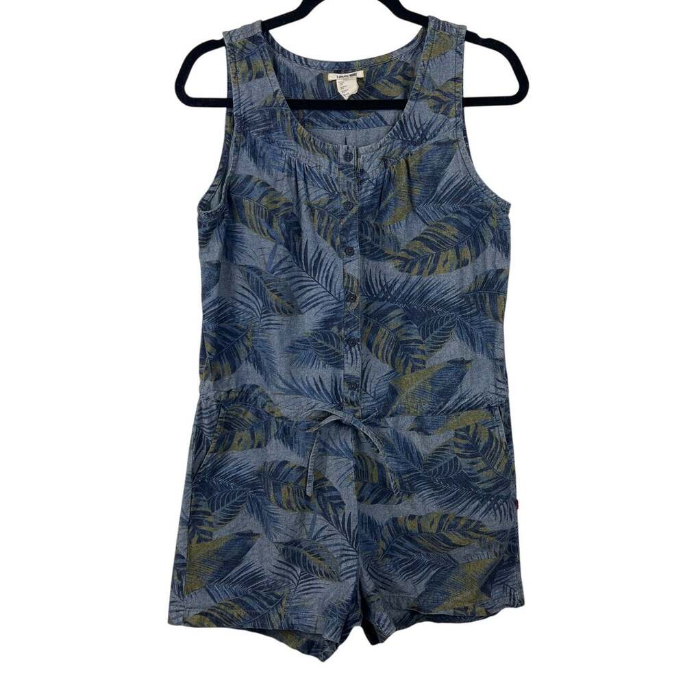 Levi’s Palm Leaf Jean Romper Size M